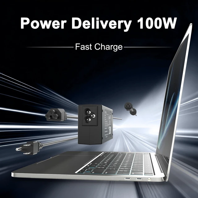 Alt view image 6 of 7 - 100W Universal Laptop Charger 15 Tips for HP Dell Lenovo Acer Asus Toshiba 15 Tips Compatible with HP Dell Lenovo Acer Asus Toshiba Sony Gateway Samsung Notebook Chromebook, for 90W 65W 45W Laptops