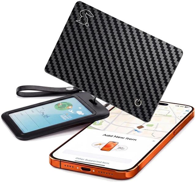 Main image of MFi Certified Wallet Tracker Card with Card Holder,Rechargeable Android & iOS Item Finder for Wallets Passport Luggage,Compatible with iOS Find My & Google Find Hub,Ultra Slim