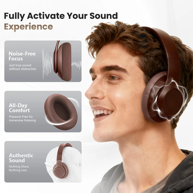 Alt view image 4 of 7 - Studio Pro Headphone Ear Pads, Replacement Earpads/Cushions for Beats Studio Pro, with Premium Protein Leather, Resilient Memory Foam, Added Thickness