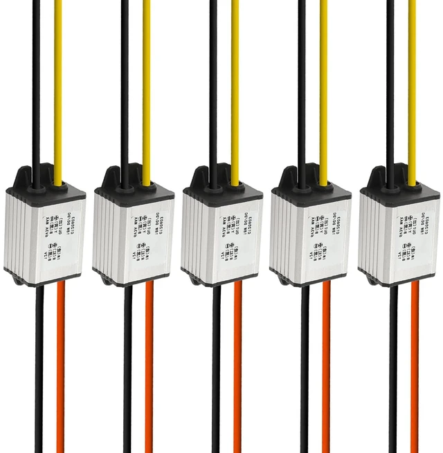 Main image of 5Pcs 12V to 6V Car Power Voltage Converter DC 9V-22V 12V to 6V Buck Voltage 3A 18W Waterproof DC Step Down Volt Module Power Supply Board Compatible with Car Vehicle Automotive LED Display Radio