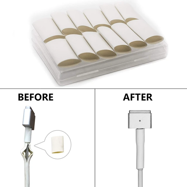 Alt view image 5 of 5 - 6:1 Dual Wall Adhesive Super Heat Shrink Tubing,Wire Repair,Mac Book Air Pro Charging Cable Crack Damage Charge Repair,Mouse Cable Protector,Saver Cover for Type C,iPhone,Apple Lightning,HDMI (12)