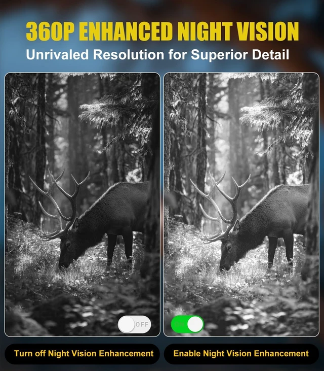 Alt view image 5 of 7 - 4K Night Vision Binoculars with 350m Rangefinder, 36MP32GB