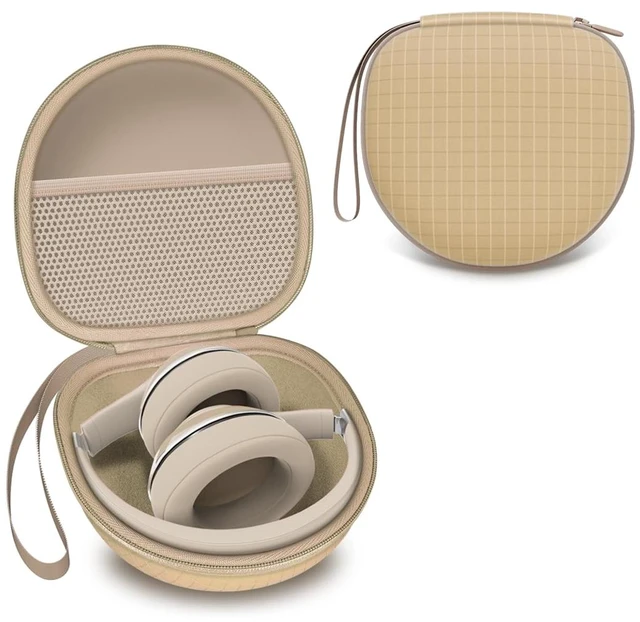 Main image of Headphone Case for Soundcore Anker/Beats/BERIBES/JLab Etc Headphones, Beige for Soundcore Anker Q20i/Q30,JLab JBuds Lux ANC,Beats Studio Pro/Solo 4 3,BERIBES,KVIDIO,TOZO HT3 Over-Ear Headphones Case