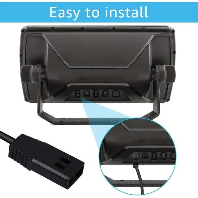Alt view image 2 of 7 - PC 11 Filtered Power Cable Fit for Humminbird Helix 9/10/12/15 Fish Finders Compatible with 800 Series 900 Series 1100 Series Products 797 798, 720057-1 (6.5 Feet)