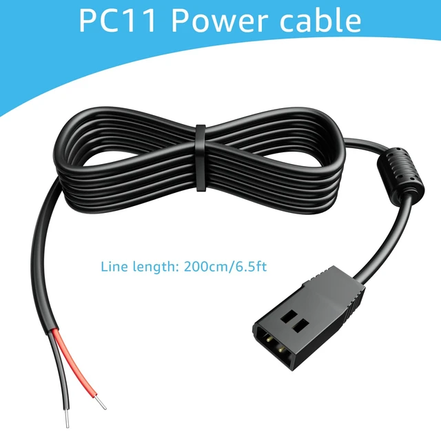 Alt view image 3 of 7 - PC 11 Filtered Power Cable Fit for Humminbird Helix 9/10/12/15 Fish Finders Compatible with 800 Series 900 Series 1100 Series Products 797 798, 720057-1 (6.5 Feet)