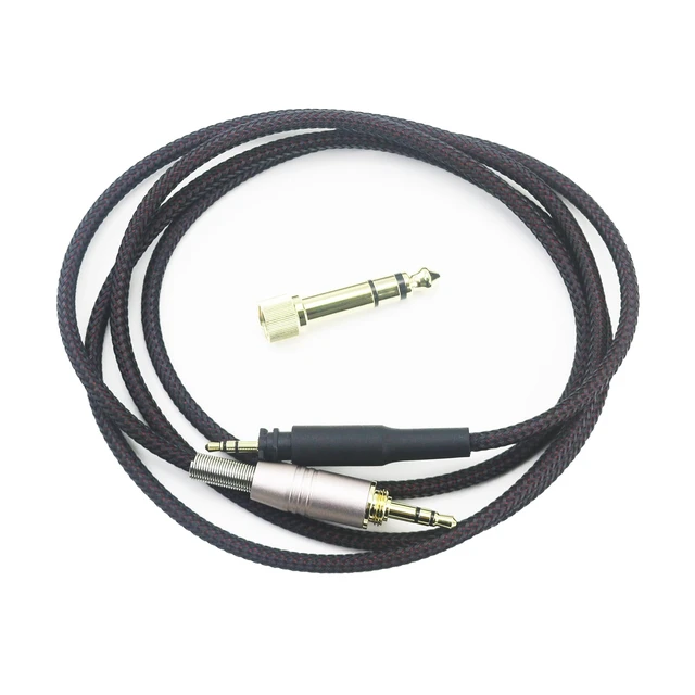Alt view image 2 of 5 - Replacement Cable for SHURE SRH840 SRH940 SRH440 SRH750DJ Headphones Braided Wire Audio Upgrade HiFi Stereo Cord 150cm/4.5ft