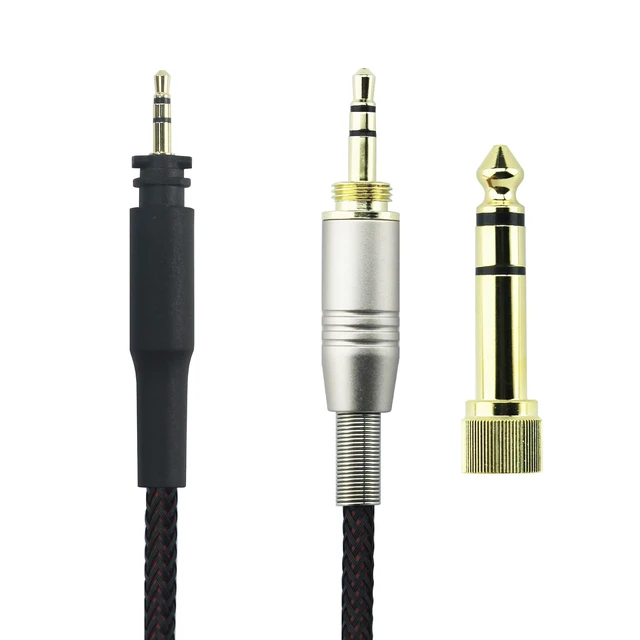 Alt view image 5 of 5 - Replacement Cable for SHURE SRH840 SRH940 SRH440 SRH750DJ Headphones Braided Wire Audio Upgrade HiFi Stereo Cord 150cm/4.5ft