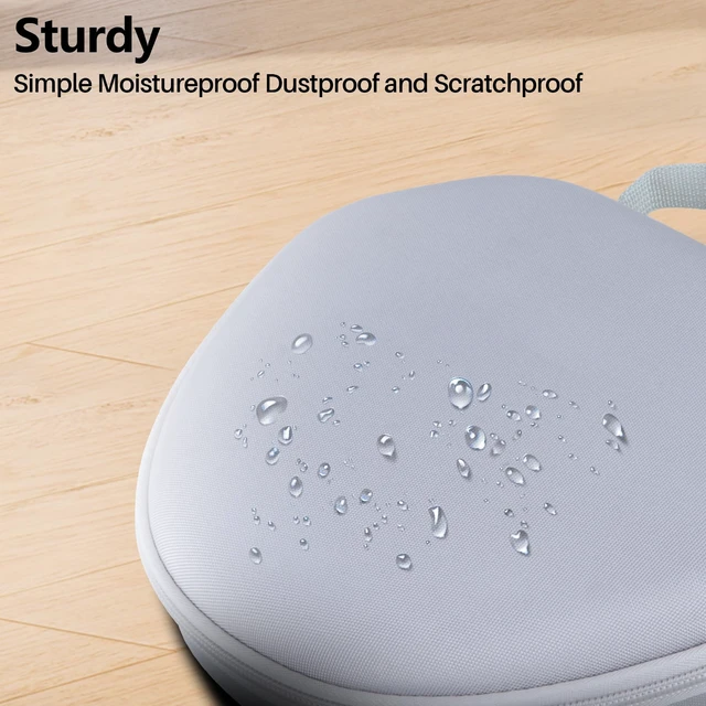 Alt view image 7 of 7 - Hard Case Replacement for Apple Airpods Max Over-Ear Headphones Hard Shell Shockproof, Portable Headphone Storage, Mesh Bag Organizer, Lightweight Travel