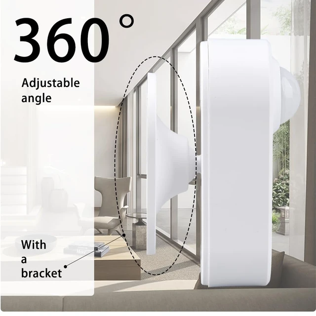 Alt view image 3 of 7 - Presence Sensor Wireless, Smart Motion Sensor Zigbee 24 GHz Radar MmWave Presence Sensor Movement Body Motion Detection with Luminance/Distance Tuya Smart Life Home Assistant