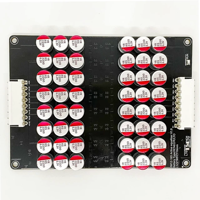 Alt view image 3 of 7 - 5.5A 12S 13S 14S 16S Battery Active Equalizer Balancer Board Lifepo4 Lithium Lipo LTO Battery Compatible, Energy Transfer Equalization, Capacitor Whole Group Balance PCB, BMS Balancing