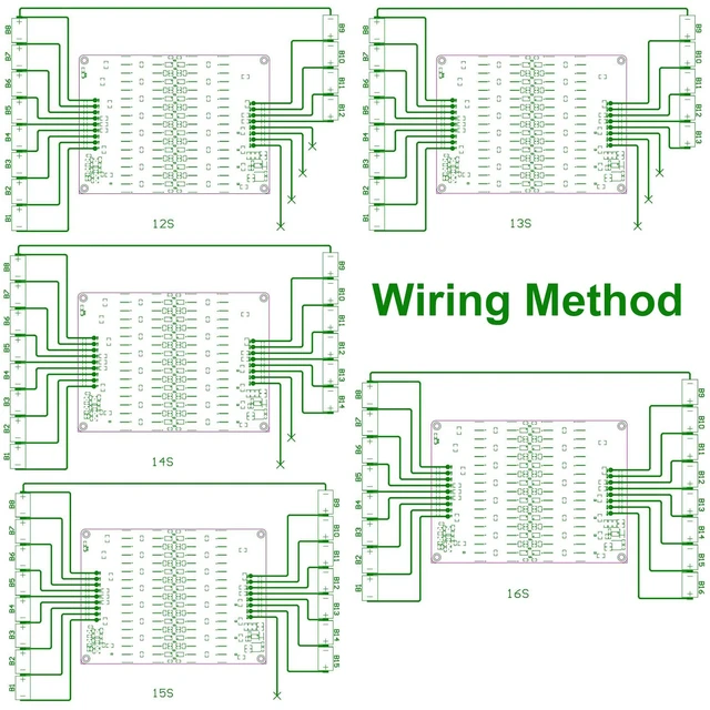 Alt view image 6 of 7 - 5.5A 12S 13S 14S 16S Battery Active Equalizer Balancer Board Lifepo4 Lithium Lipo LTO Battery Compatible, Energy Transfer Equalization, Capacitor Whole Group Balance PCB, BMS Balancing