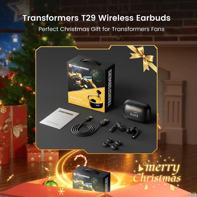 Alt view image 7 of 7 - Wireless Earbuds Bluetooth 5.4 with Low Latency Gaming Mode, 38H Playtime, Noise Cancelling Headphones with Mic, LED Display, Hi-Fi Stereo Sound for iPhone Android (Bumblebee Black)