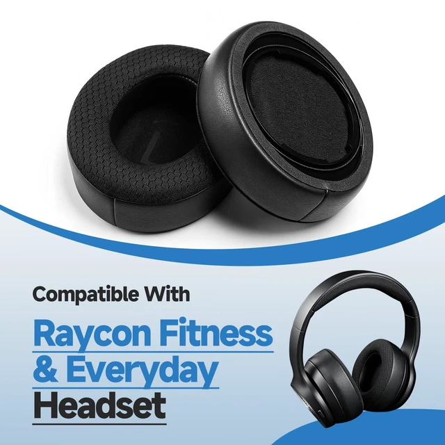 Alt view image 7 of 7 - Replacement Ear Pads Compatible with Raycon Fitness & Everyday Headphones 1 Pair,Mesh Fabric Ear Pads Cushions with High-Density Memory Foam