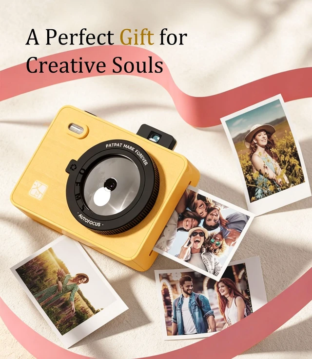 Alt view image 6 of 7 - Z5S 2x3 Instant Camera, Photo Printer for iPhone Android, 30 Sheet, Yellow Portable Bluetooth Printer for iPhone Android Smartphone Compatible,300 DPI Dye Sublimation, Gift, Kids, Fade Resistant