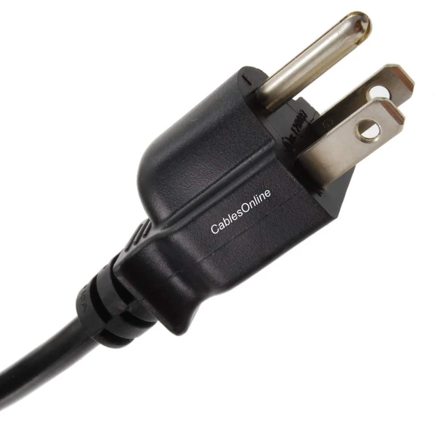 Alt view image 3 of 4 - CablesOnline 2-Pack 1ft. Short 3-Conductor PC Power Cord, 18AWG, NEMA 5-15p to IEC C13 Cable, PC-111-2