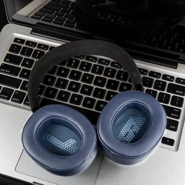 Alt view image 3 of 7 - Professional Replacement Ear Pads for JBL Live 500BT/Live 500 BT Around-Ear Wireless Headphone, Earpads Cushions with Softer Protein Leather, Noise Isolation Foam - Navy Blue