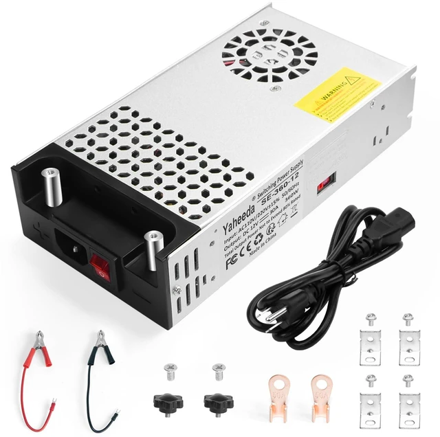 Main image of New Version Converter, 110V AC to 12V DC Converter Power Supply 12V 360W 30A DC Switch Transformer for RV,Pump,LED Strip, LCD Monitor (12V 360W)