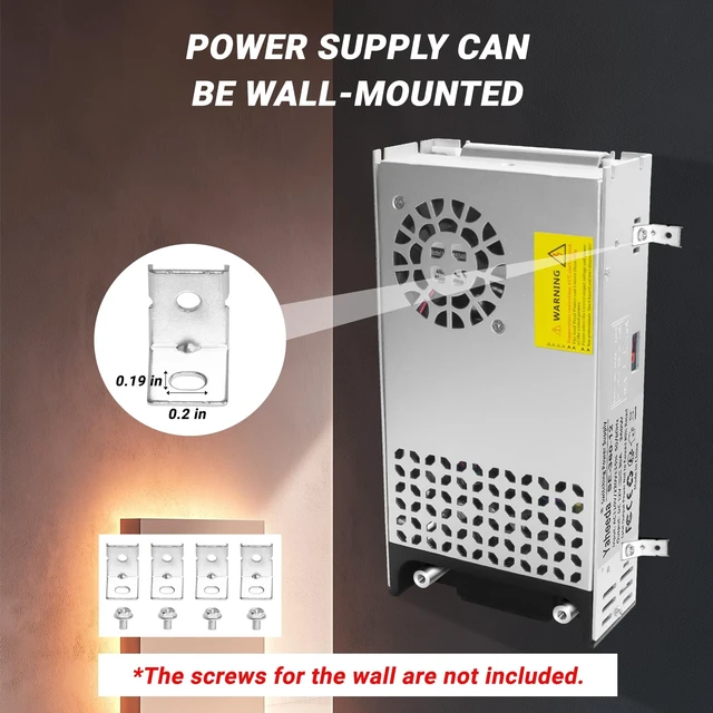 Alt view image 6 of 7 - New Version Converter, 110V AC to 12V DC Converter Power Supply 12V 360W 30A DC Switch Transformer for RV,Pump,LED Strip, LCD Monitor (12V 360W)