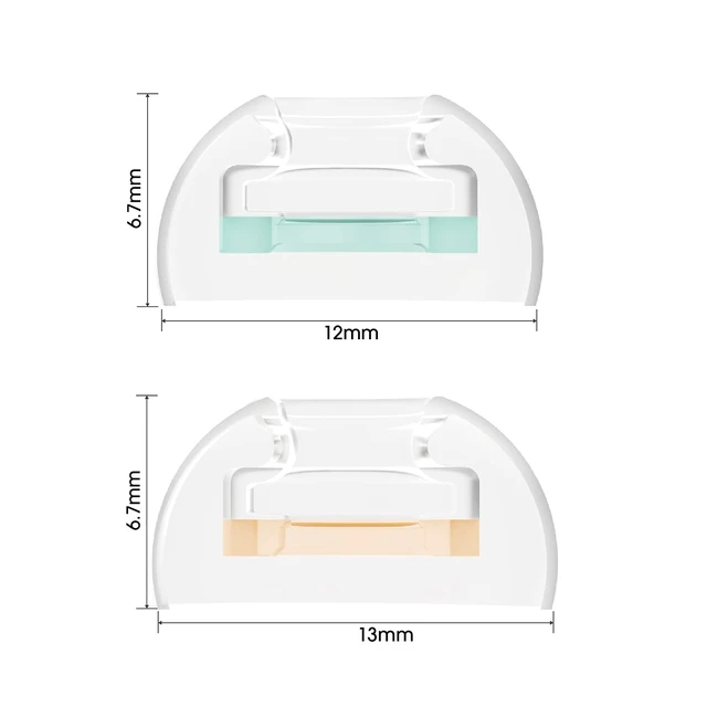 Alt view image 2 of 7 - CP1025- L/ML- Medical Grade Silicone Patented Ear Tips, Secure Fit and Supreme Comfort Fits MTW3, Galaxy Buds 2, Soundcore Space A40 & More (2 Pairs) (for Nozzle Diameter from 4-5.5mm)