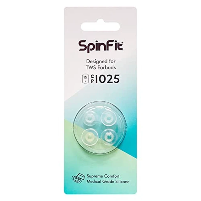 Alt view image 7 of 7 - CP1025- L/ML- Medical Grade Silicone Patented Ear Tips, Secure Fit and Supreme Comfort Fits MTW3, Galaxy Buds 2, Soundcore Space A40 & More (2 Pairs) (for Nozzle Diameter from 4-5.5mm)