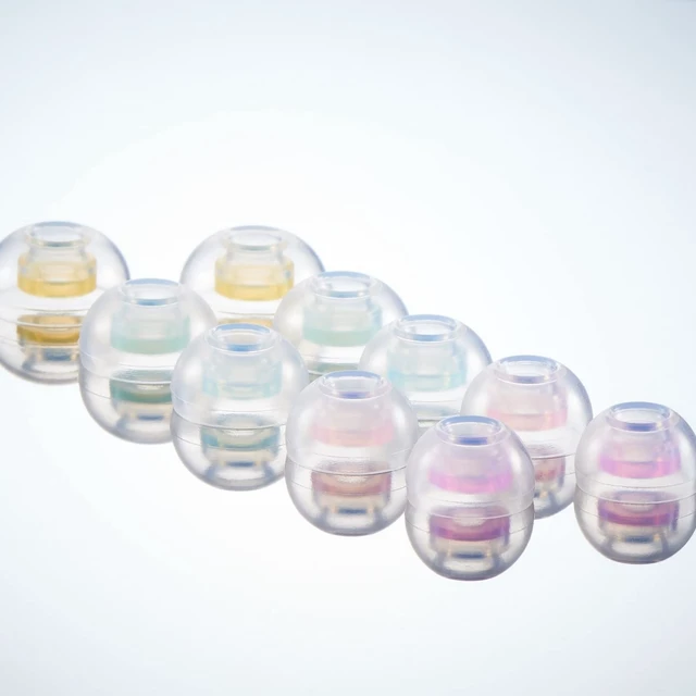Alt view image 4 of 7 - CP1025- L/ML- Medical Grade Silicone Patented Ear Tips, Secure Fit and Supreme Comfort Fits MTW3, Galaxy Buds 2, Soundcore Space A40 & More (2 Pairs) (for Nozzle Diameter from 4-5.5mm)
