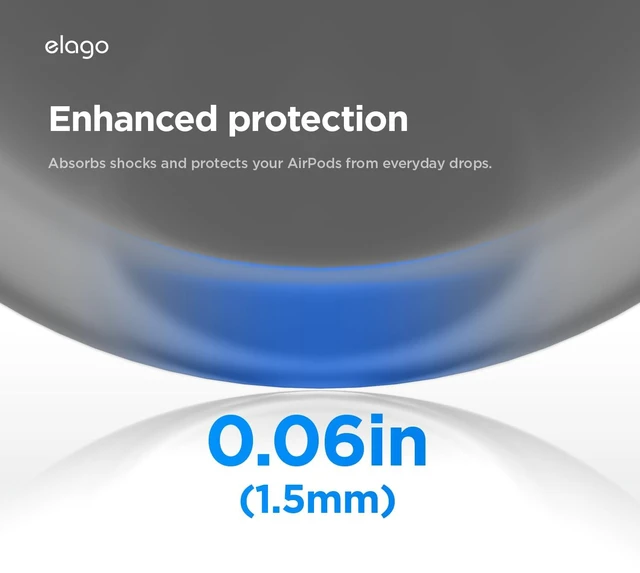 Alt view image 5 of 7 - Liquid Hybrid Case for AirPods Pro 3 Triple Layer Protection, Lanyard Included, Wireless Charging, Shock Resistant (Black)