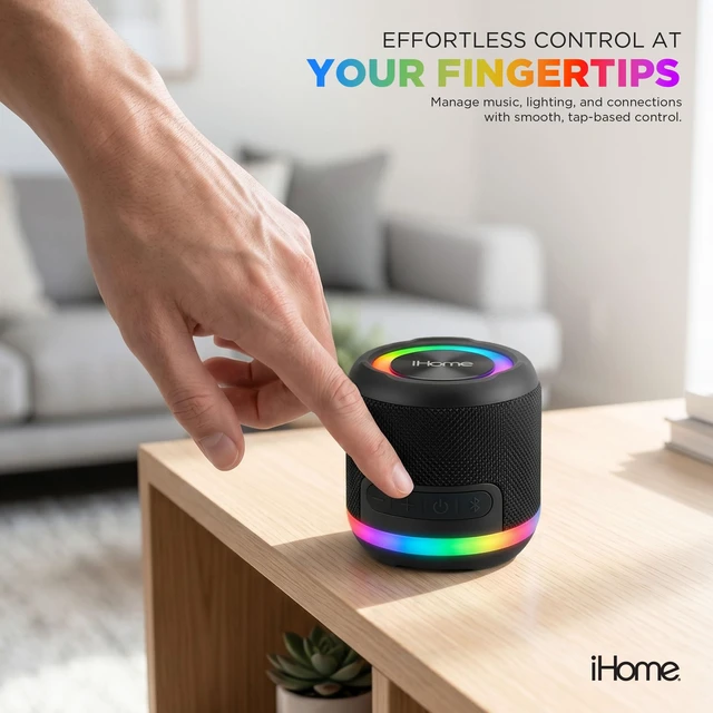 Alt view image 6 of 7 - 2-in-1 Portable Wireless Bluetooth Speaker with RGB Lights Magnetic Split Design, True Wireless Stereo, Bluetooth 5.3, USB-C Cable Included, Rechargeable Battery
