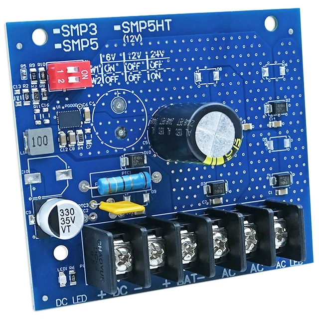Alt view image 4 of 7 - SMP3 Power Supply Charger Compatible with Altronix SMP3 Supports 6 12 24VDC 2.5A output, A Security Power Solution with Multi-Voltage Output and Battery Backup