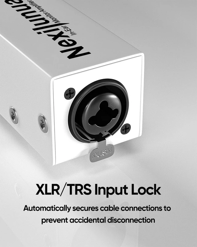 Alt view image 6 of 7 - P2 Portable In-Ear Monitor Amplifier Personal Headphone Amp IEM Amp with XLR/TRS Input 3.5mm Output, Stereo/Mono Switch, 7 Color Light, Belt Clip for Drummer, Guitarists, Button Switch