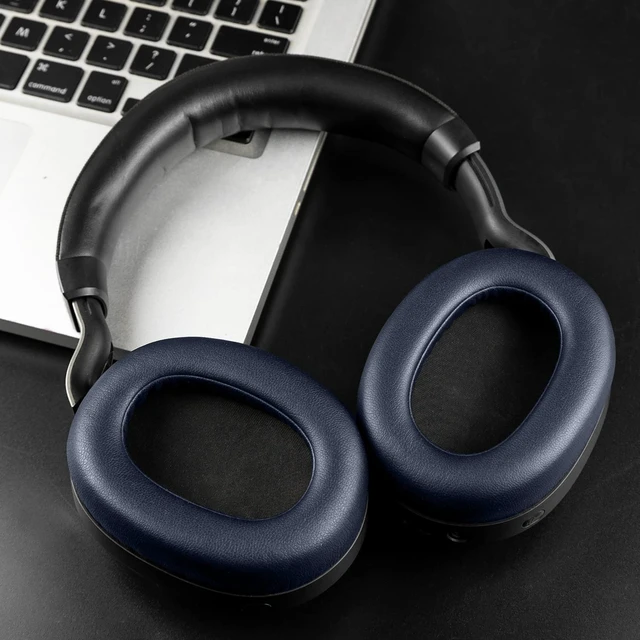 Alt view image 2 of 7 - Professional Replacement Ear Pads Cushions for Jabra Elite 85h Wireless Over-Ear Headphones, Earpads with Soft Protein Leather, Noise Isolation Foam - Navy Blue