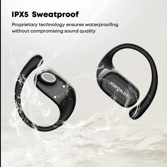 Alt view image 7 of 7 - Bluetooth Headphones Air Conduction, IPX5 Waterproof Air Conduction Ear Buds, Over Ear Headphones with MIC, Over Ear Earbuds for Sports, Running Earbuds, 35 Hours Music, Clear Calls