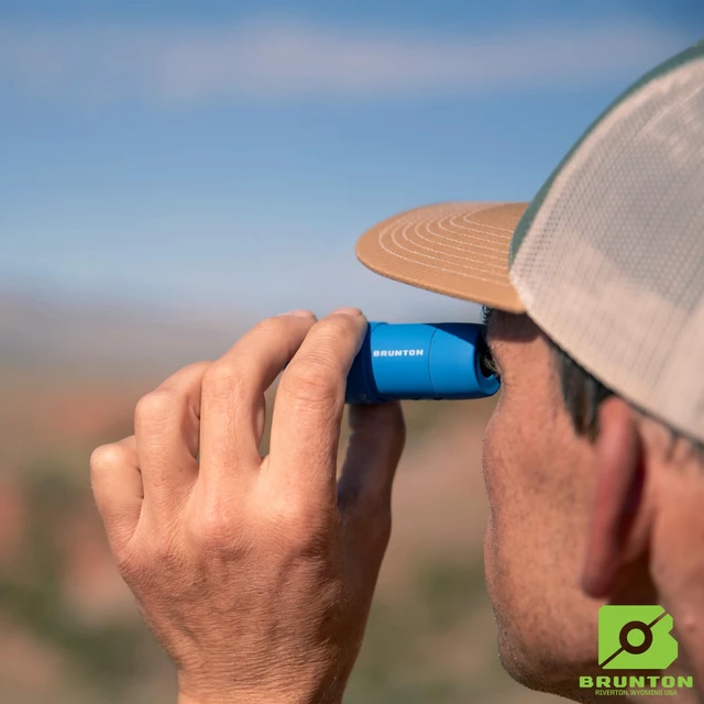 Alt view image 5 of 7 - Echo Monocular 7x18 Compact Lightweight Pocket Scope for Travel and Hiking Blue