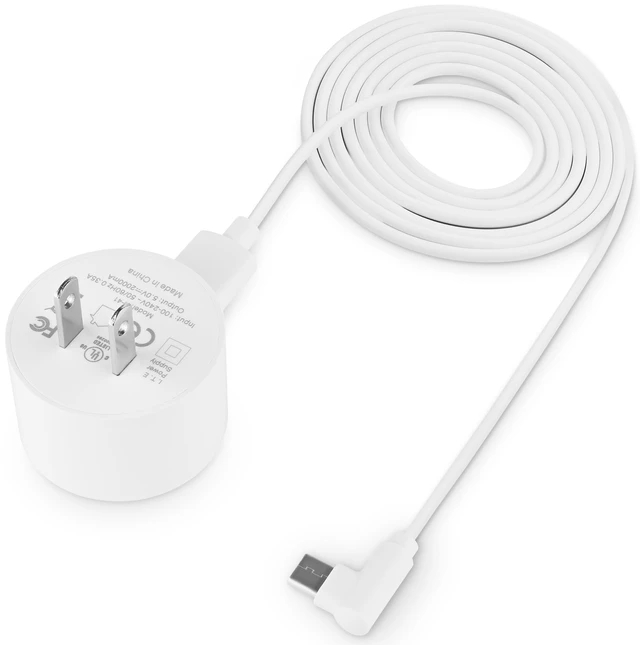 Alt view image 5 of 6 - Power Cable Compatible with Sonos Roam & Roam 2 Speakers (White)