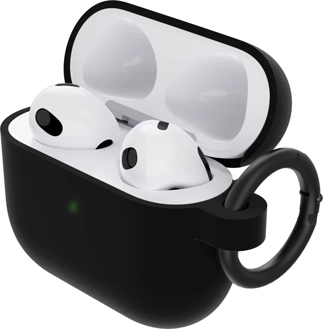 Alt view image 3 of 4 - Soft Touch Case for Apple AirPods (3rd Gen) - Black Taffy (Black)
