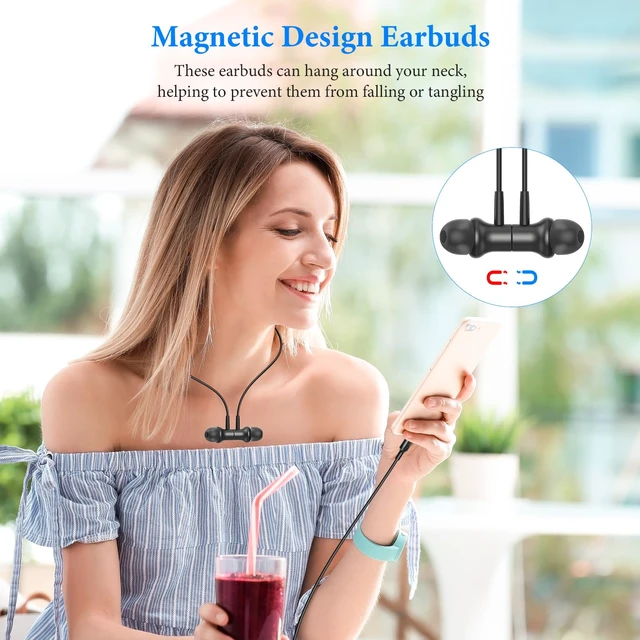 Alt view image 2 of 7 - MFi-Certified Wired Headphones for Apple iPhone 14 13 Pro Gunmetal Lighting Earbuds for iPhone 12 Pro 11 XS Max XS SE 7 8 Plus Earphones Built-in Microphone Volume Control Magnetic Headsets