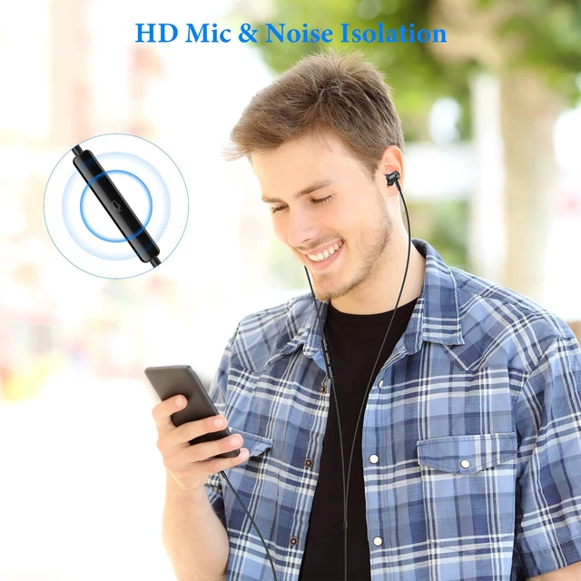 Alt view image 3 of 7 - MFi-Certified Wired Headphones for Apple iPhone 14 13 Pro Gunmetal Lighting Earbuds for iPhone 12 Pro 11 XS Max XS SE 7 8 Plus Earphones Built-in Microphone Volume Control Magnetic Headsets