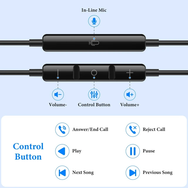 Alt view image 4 of 7 - MFi-Certified Wired Headphones for Apple iPhone 14 13 Pro Gunmetal Lighting Earbuds for iPhone 12 Pro 11 XS Max XS SE 7 8 Plus Earphones Built-in Microphone Volume Control Magnetic Headsets
