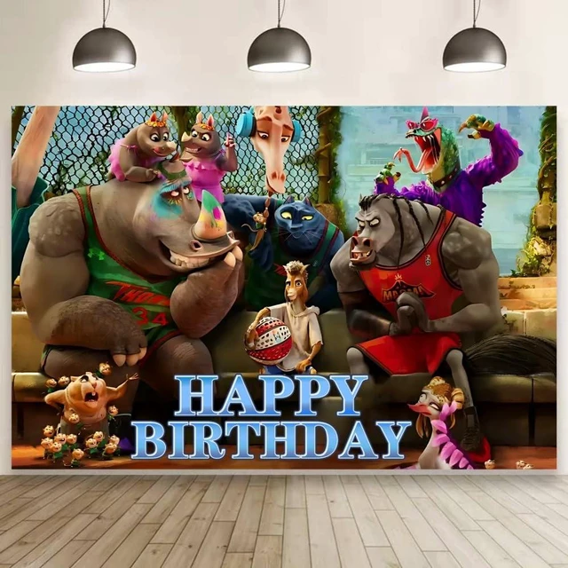 Main image of Background Goat Birthday Decorations, Goat Happy Birthday Banner Backdrop for Birthday Party Supplies (5x3ft)
