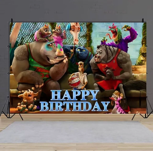 Alt view image 4 of 6 - Background Goat Birthday Decorations, Goat Happy Birthday Banner Backdrop for Birthday Party Supplies (5x3ft)