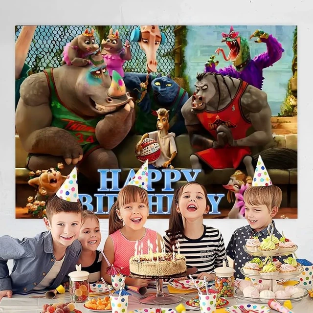 Alt view image 6 of 6 - Background Goat Birthday Decorations, Goat Happy Birthday Banner Backdrop for Birthday Party Supplies (5x3ft)
