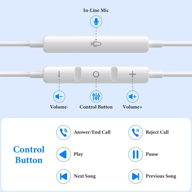 Alt view image 4 of 7 - MFi-Certified Wired Headphones for Apple iPhone 14 13 Pro XR Silver Lighting Earbuds for iPhone 12 Pro 11 XS Max XS SE 7 8 Plus Earphones Built-in Microphone Volume Control Magnetic Headsets