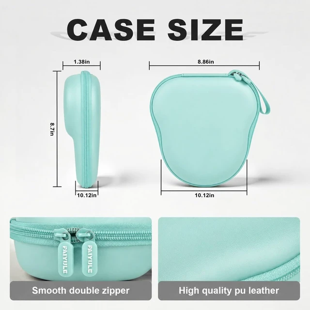 Alt view image 3 of 7 - Headphone Case for CMF by Nothing Headphone Pro Active Noise Canceling Wireless Headphones Protective Hard Shell Travel Carrying Bag with Cable Storage Compartment (Green)