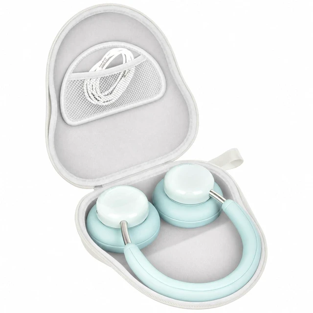 Main image of Headphone Case for CMF by Nothing Headphone Pro Active Noise Canceling Wireless Headphones Protective Hard Shell Travel Carrying Bag with Cable Storage Compartment (White)