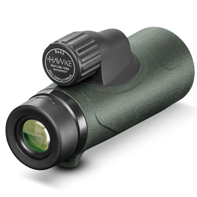 Alt view image 3 of 4 - Nature-Trek 8x42 Monocular Green 8x42 optics with roof prism and 8x magnification for birding, hiking and travel: 5054492352203