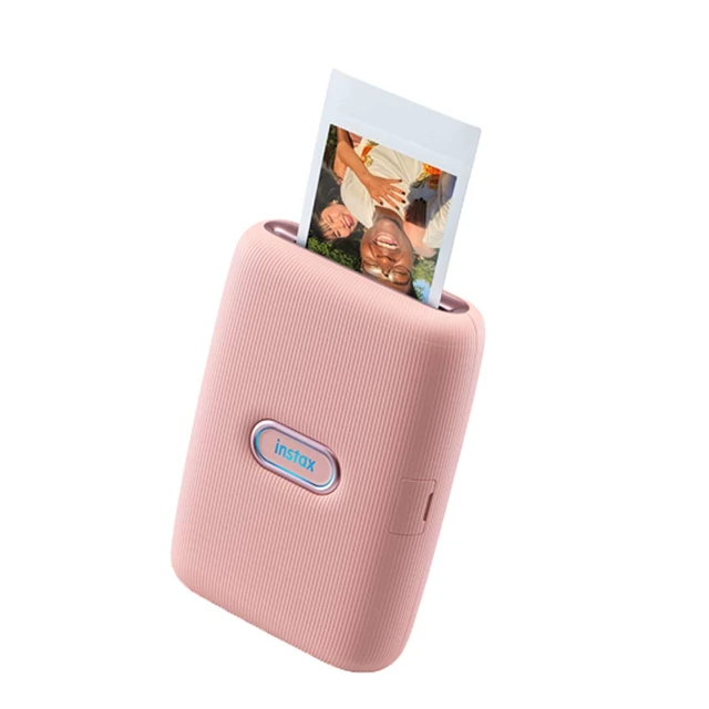 Alt view image 3 of 5 - Instax Mini Link2 Smartphone Printer (Soft Pink) Bundle with Fuji Instax Mini Film Pack (40 Sheets)