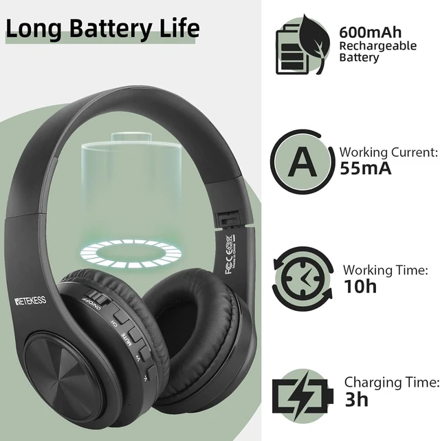 Alt view image 2 of 7 - TA005 Wireless Headphones for TV Watching,TV Headphones for Senior for Seniors, Elderly, Family, Support Stereo,A/B Channel,30m,Support AUX,RCA and Optical Input