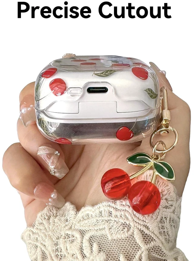 Alt view image 7 of 7 - Compatible with Samsung Galaxy Buds 4 Pro Case & Buds 4 Case with Lock Clip, Cute Clear TPU Galaxy Buds Pro 4 (2026) Protective Case Cover for Girls Women