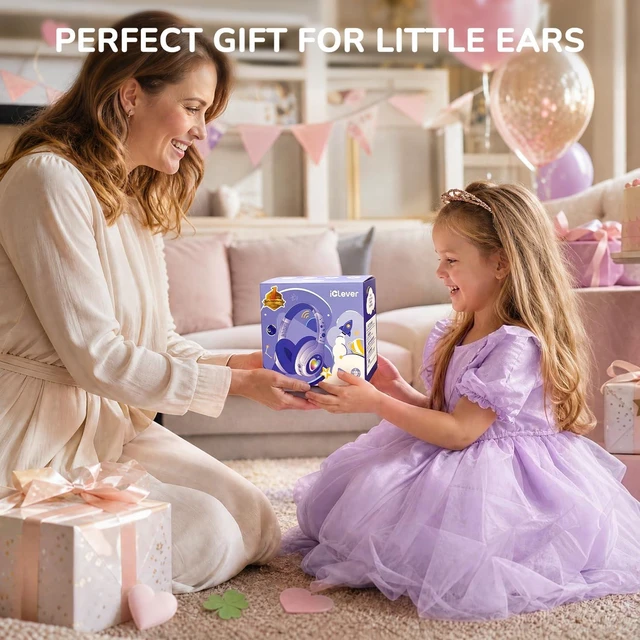 Alt view image 4 of 7 - P550 Kids Bluetooth Headphones LED Lights for Toddler Girls Travel SafeSound Tech3.0, Bluetooth6.0, 48H Playtime, USB C Charging AUX Cable, Over Ear Kids Wireless Headphones for Tablet/PC/Gift