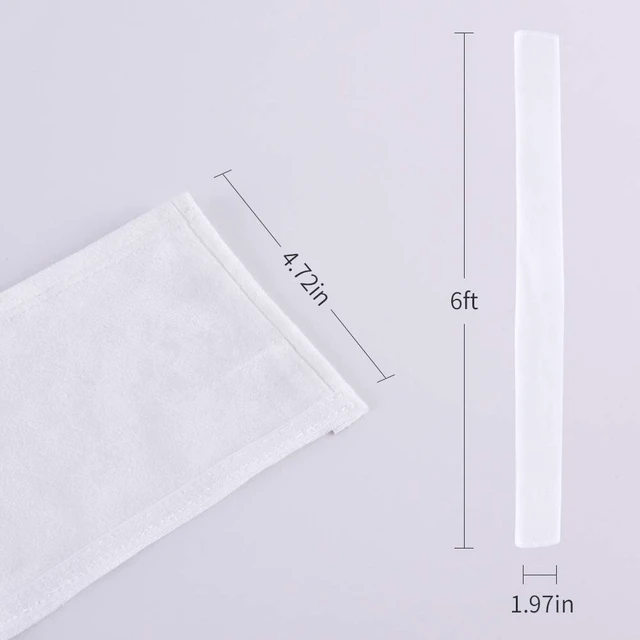 Alt view image 2 of 6 - Chandelier Chain Cover 6 Feet,Flannelette White Fabric Cord Cover for Chandelier Wire Decoration and Protector