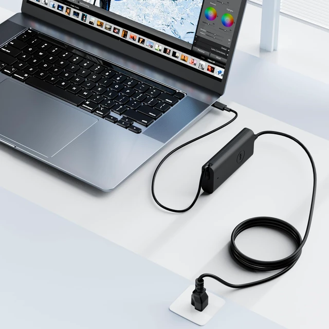 Alt view image 7 of 7 - 65W USB C Charger Compatible with Dell 14 16 Plus DB04250 DB04255 DB06250 DB16250 Pro 13 14 16 PB13250 PC14250 PC16250 PB16250 Type C Cord